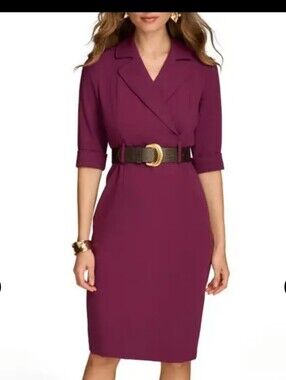 Donna Karan New York Belted Dress, Size 12. NWT